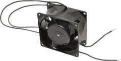 EBM Papst - 115 Volts, AC, 28 CFM, Square Tube Axial Fan - 0.1 Amp Rating, 80mm High x 3.15" Wide x 1-1/2" Deep - Benchmark Tooling