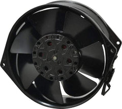 EBM Papst - 115 Volts, AC, 233 CFM, Round Tube Axial Fan - 0.36 Amp Rating, 5.91" High x 5.91" Wide x 2.17" Deep - Benchmark Tooling