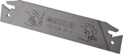 Seco - 0.843" Blade Height, 0.071" Blade Width, 4.72" OAL, Neutral Cut, Double End Indexable Cut-Off Blade - 150.10A Blade, 150.10 Series - Benchmark Tooling