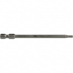 Apex - 1/8" Hex Bit - 1/4" Hex Drive, 3" OAL - Benchmark Tooling