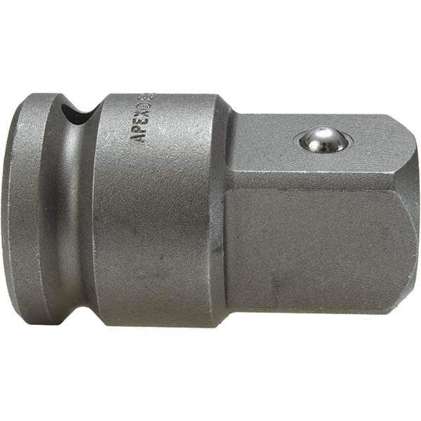 Apex - 1" Square Size Square to Square Adapter - 3/4" Square Female Drive, 2-9/16" OAL - Benchmark Tooling