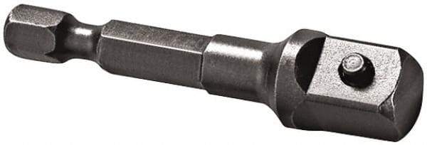 Apex - 1/2" Square Size Hex to Square Extension - 1/4" Hex Drive, 2" OAL - Benchmark Tooling