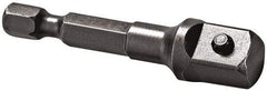 Apex - 1/2" Square Size Hex to Square Extension - 1/4" Hex Drive, 2" OAL - Benchmark Tooling