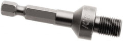 Apex - 3/8-24 Hex to Threaded Adapter - 1/4" Hex Drive, 2-1/4" OAL - Benchmark Tooling