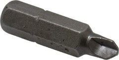 Apex - #2 Tri-Wing Bit - 1/4" Hex Drive, 1" OAL - Benchmark Tooling