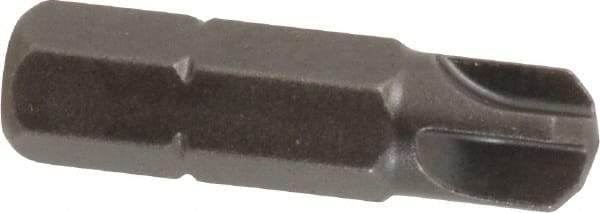 Apex - 1/4" Drive, 1/4 Torq-Set Screwdriver Bit - 1" OAL - Benchmark Tooling