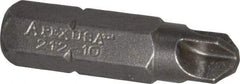 Apex - 1/4" Drive, #10 Torq-Set Screwdriver Bit - 1" OAL - Benchmark Tooling