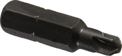 Apex - 1/4" Drive, #6 Torq-Set Screwdriver Bit - 1" OAL - Benchmark Tooling