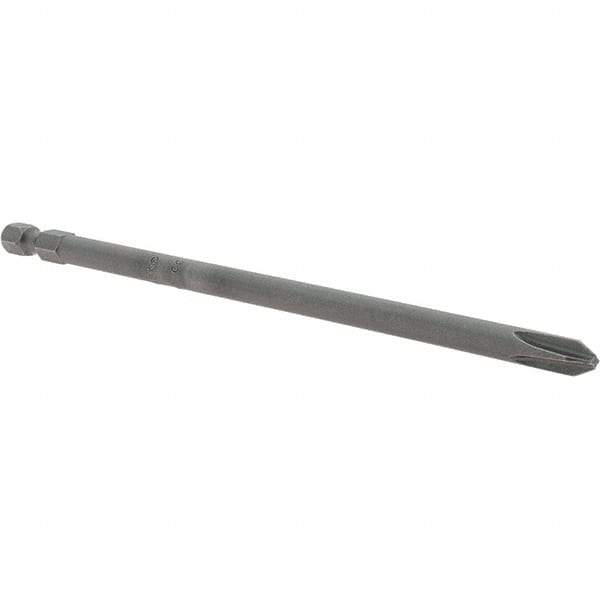 Apex - #2 Phillips Screwdriver Bit - 1/4" Hex Drive, 6" OAL - Benchmark Tooling