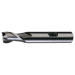 ‎1″ × 1″ × 1-5/8″ × 4-1/2″ RHS / RHC HSS HSS Single End 2-Flute Center Cutting Keyway Tolerance Finishing End Mill - Bright - Exact Industrial Supply