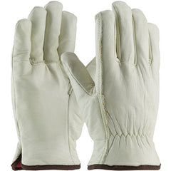 ‎77-208/XL Insulated Drivers Gloves - Top Grain Cowhide Drivers - Regular Grade - Red Foam - Straight Thumb - Exact Industrial Supply