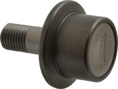 Osborn International - 1" Roller Diam x 25/32" Width, 7/16" Stud Diam x 1" Length, Flanged Concentric Stud Load Runner - Steel, 1/2" Thread Length, 7/16-20 Thread, 1-25/32" OAL, 225 Lb Dynamic Cap - Benchmark Tooling