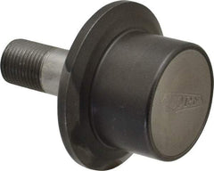 Osborn International - 1-1/2" Roller Diam x 1-3/16" Width, 5/8" Stud Diam x 1-1/2" Length, Flanged Concentric Stud Load Runner - Steel, 3/4" Thread Length, 5/8-18 Thread, 2-11/16" OAL, 1,100 Lb Dynamic Cap - Benchmark Tooling