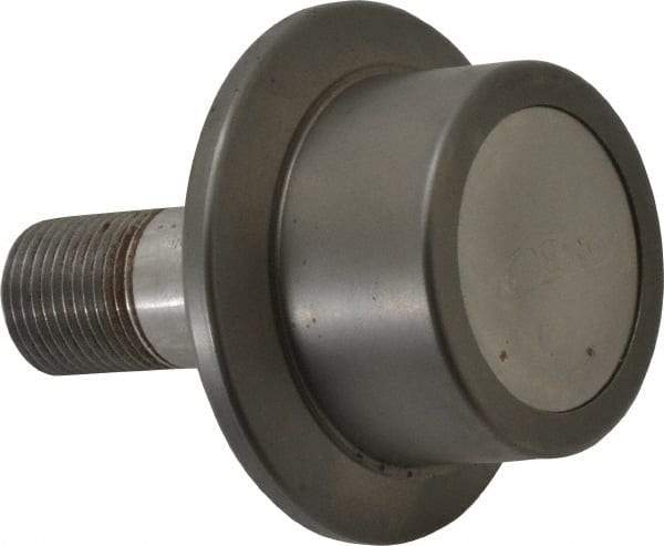 Osborn International - 1-3/4" Roller Diam x 1-3/16" Width, 3/4" Stud Diam x 1-3/4" Length, Flanged Concentric Stud Load Runner - Steel, 7/8" Thread Length, 3/4-16 Thread, 2-15/16" OAL, 1,100 Lb Dynamic Cap - Benchmark Tooling