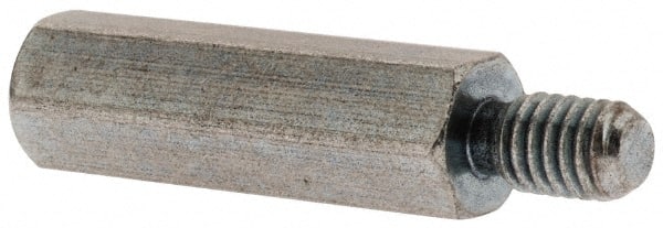 Electro Hardware - #8-32, 2-7/8" OAL, 1/4" Across Flats, Brass Male/Female Hex Circuit Board Standoff - Benchmark Tooling