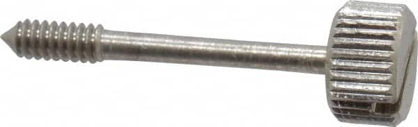 Electro Hardware - Slotted Drive #4-40 UNC 29/32" Length Under Head Captive Screw - 18-8 Stainless Steel, 5/16" Head Diam, 3/16" Head Height, Uncoated - Benchmark Tooling