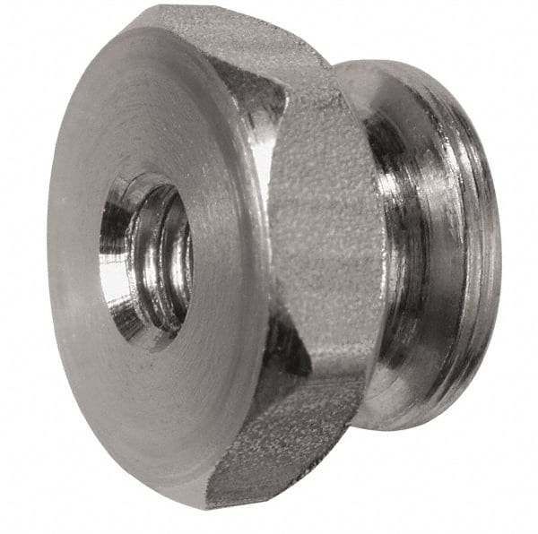 Electro Hardware - #8-32 UNC Thread, Uncoated, Grade 303 Stainless Steel Hex Thumb Nut - Benchmark Tooling