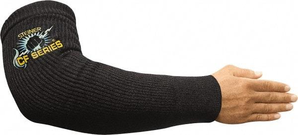 Steiner - Size Universal, Black Carbon Fiber Knit Welding Sleeve - 18" Long Sleeve - Benchmark Tooling