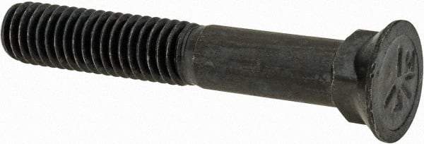 Value Collection - 3/8-16 UNC, 2-1/2" OAL, Steel Plow Bolt - Uncoated, Grade 5 - Benchmark Tooling