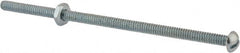 Value Collection - #10-24 UNC, 4-1/2" Length Under Head Slotted Drive Machine Screw - Round Head, Grade 2 Steel, Zinc-Plated Finish, Without Washer - Benchmark Tooling