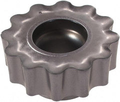 Iscar - RCMT1607 FW Grade IC908 Carbide Milling Insert - TiAlN Finish, 0.1969" Thick, 16mm Inscribed Circle - Benchmark Tooling