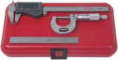 SPI - 3 Piece, Machinist Caliper and Micrometer Tool Kit - 0.0001 Inch Graduation - Benchmark Tooling