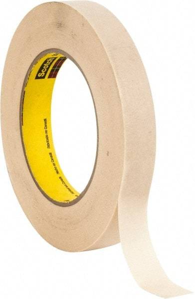 3M - 3/4" Wide x 60 Yd Long Tan Paper Masking Tape - Series 234, 5.9 mil Thick, 27 In/Lb Tensile Strength - Benchmark Tooling