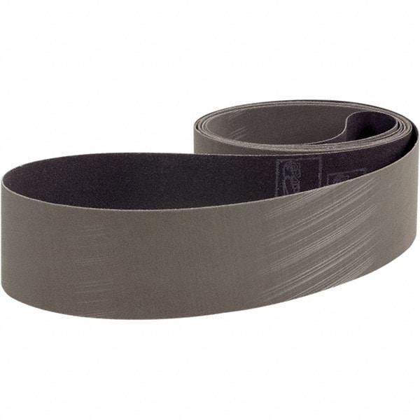 3M - 4" Wide x 132" OAL, A30 Grit, Aluminum Oxide Abrasive Belt - Aluminum Oxide, Coated, Cloth Backing, Dry, Series 237AA - Benchmark Tooling