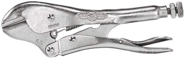 Irwin - 7" OAL Pinch Off Locking Pliers - 1" Jaw Depth, 1-1/4" Jaw Opening, Standard Handle - Benchmark Tooling