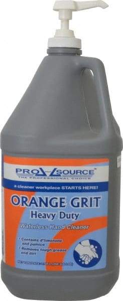 PRO-SOURCE - 1 Gal Pump Bottle Liquid Hand Cleaner - Orange (Color), Citrus Scent - Benchmark Tooling