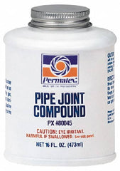 Permatex - 16 oz Brush Top Can Black Pipe Sealant - 400°F Max Working Temp, Seals & Secures Metal Fittings - Benchmark Tooling