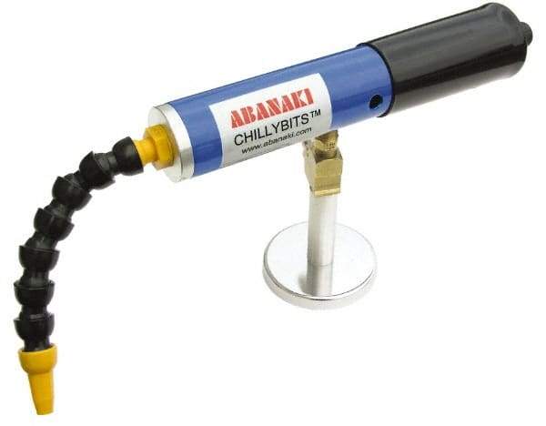 Abanaki - Cold Air Coolant System - 3/8" Hose Inside Diam, Includes Air Chiller, Filter, Magnetic Clamp - Benchmark Tooling