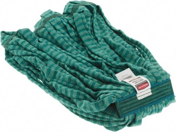 Rubbermaid - Green Head Band, Large Microfiber Mop Pad - Benchmark Tooling