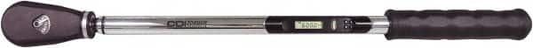 CDI - 3/4" Drive Micrometer Torque Wrench - 156 N/m to 780 N/m Torque, 49" OAL, 0.1 N/m Graduation, Pear Head - Benchmark Tooling