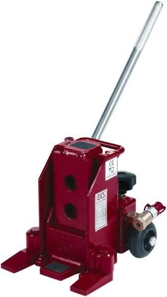 GKS - 5 Ton Capacity Toe Jack - 0.6" to 15-1/2" High, 5-1/2" Piston Stroke - Benchmark Tooling