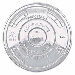 ECO PRODUCTS - GreenStripe Renewable & Compost Cold Cup Flat Lids, F/9-24 oz, 100/PK, 10 PK/CT - Benchmark Tooling