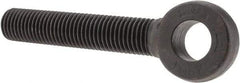 Gibraltar - 1-8, External Male Thread, Alloy Steel, Eye Hole Head, Rod End - Black Oxide Finish, 1" Shank Diam, 6" Hole Center to End, Grade 4140, 4-3/4" Thread Length - Benchmark Tooling