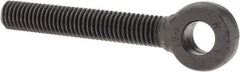 Gibraltar - 1/2-13, External Male Thread, Alloy Steel, Eye Hole Head, Rod End - Black Oxide Finish, 1/2" Shank Diam, 3-1/2" Hole Center to End, Grade 4140, 2-7/8" Thread Length - Benchmark Tooling