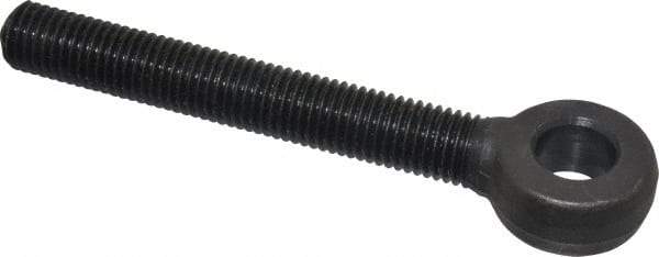 Gibraltar - 3/4-10, External Male Thread, Alloy Steel, Eye Hole Head, Rod End - Black Oxide Finish, 3/4" Shank Diam, 6" Hole Center to End, Grade 4140, 5-1/8" Thread Length - Benchmark Tooling