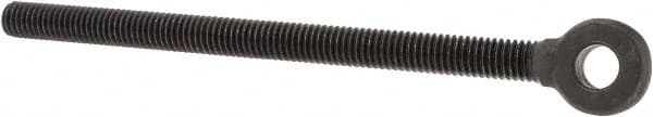 Gibraltar - 3/8-16, External Male Thread, Steel, Eye Hole Head, Rod End - Black Oxide Finish, 3/8" Shank Diam, 6" Hole Center to End, Grade C-1035 & C-1030, 3/4" Thread Length - Benchmark Tooling