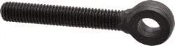 Gibraltar - 1/2-13, External Male Thread, Steel, Eye Hole Head, Rod End - Black Oxide Finish, 1/2" Shank Diam, 3-1/2" Hole Center to End, Grade C-1035 & C-1030, 31/32" Thread Length - Benchmark Tooling