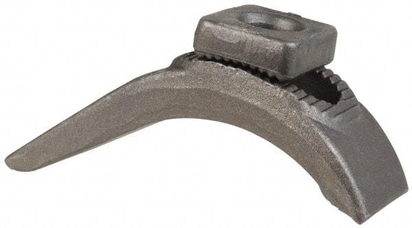 Gibraltar - 5/8" Stud, Carbon Steel, Plain Strap Clamp - 5-1/16" OAL x 1-5/8" Wide x 2-1/4" High, Plain Nose - Benchmark Tooling