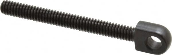 Gibraltar - 1/4-20, 2-5/8" Thread Length, 0.257" Hole Diam, Steel, Jig Latch Bolt - Black Oxide Finish, 1/4" Head Thickness, 2-5/16" Hole Center to End - Benchmark Tooling