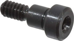 Gibraltar - 1/4" Shoulder Diam x 1/4" Shoulder Length, #10-24 UNC, Hex Socket Shoulder Screw - 1137 Steel, Black Oxide Finish, 3/16" Head Height x 3/8" Head Diam - Benchmark Tooling