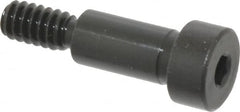 Gibraltar - 1/4" Shoulder Diam x 1/2" Shoulder Length, #10-24 UNC, Hex Socket Shoulder Screw - 1137 Steel, Black Oxide Finish, 3/16" Head Height x 3/8" Head Diam - Benchmark Tooling