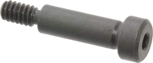 Gibraltar - 1/4" Shoulder Diam x 3/4" Shoulder Length, #10-24 UNC, Hex Socket Shoulder Screw - 1137 Steel, Black Oxide Finish, 3/16" Head Height x 3/8" Head Diam - Benchmark Tooling