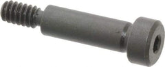 Gibraltar - 1/4" Shoulder Diam x 3/4" Shoulder Length, #10-24 UNC, Hex Socket Shoulder Screw - 1137 Steel, Black Oxide Finish, 3/16" Head Height x 3/8" Head Diam - Benchmark Tooling
