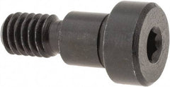 Gibraltar - 3/8" Shoulder Diam x 3/8" Shoulder Length, 5/16-18 UNC, Hex Socket Shoulder Screw - 1137 Steel, Black Oxide Finish, 1/4" Head Height x 9/16" Head Diam - Benchmark Tooling