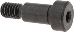 Gibraltar - 3/8" Shoulder Diam x 5/8" Shoulder Length, 5/16-18 UNC, Hex Socket Shoulder Screw - 1137 Steel, Black Oxide Finish, 1/4" Head Height x 9/16" Head Diam - Benchmark Tooling