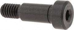 Gibraltar - 3/8" Shoulder Diam x 3/4" Shoulder Length, 5/16-18 UNC, Hex Socket Shoulder Screw - 1137 Steel, Black Oxide Finish, 1/4" Head Height x 9/16" Head Diam - Benchmark Tooling